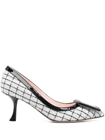 Viv' In The City Tweed Pumps Black White - ROGER VIVIER - BALAAN 1