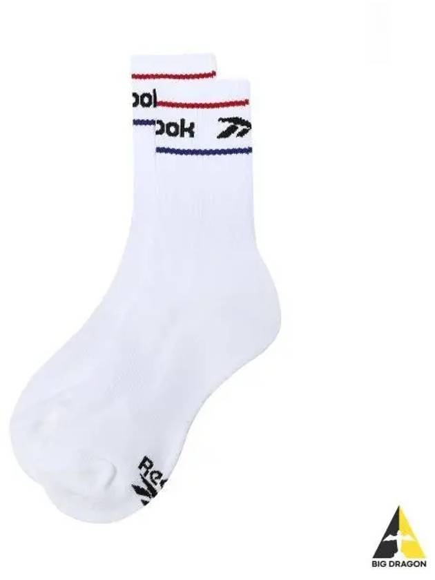 Color Logo Crew Socks White - REEBOK - BALAAN 1