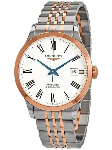 Longines Record Automatic White Dial Two-tone Men's Watch L28205117 - LONGINES - BALAAN 1