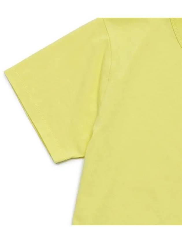 Ice Cream Patch Short Sleeve T-Shirt Yellow - MAISON KITSUNE - BALAAN 5