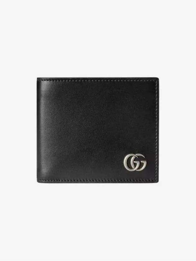 GG Marmont Leather Half Wallet Black - GUCCI - BALAAN 2