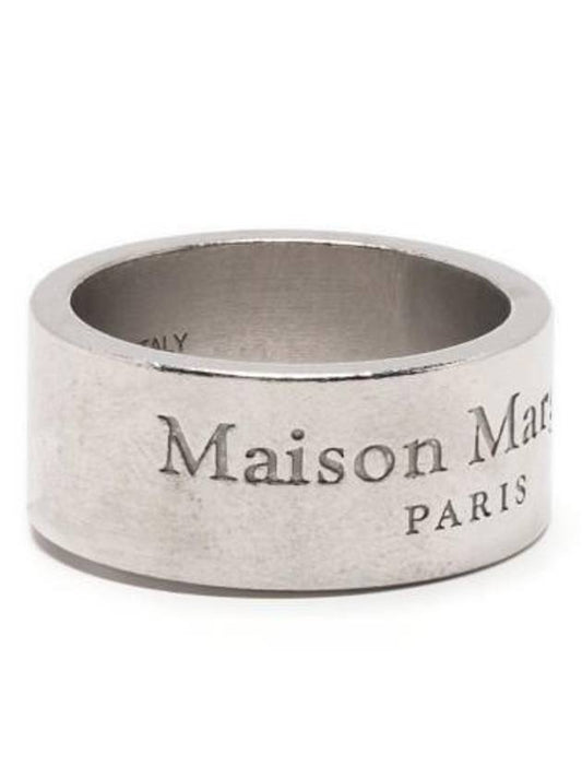 Maison Margiela Logo Sterling Ring Silver SM1UQ0037 - MAISON MARGIELA - BALAAN 1