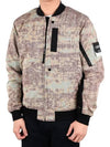 Shadow Project Camouflage Wappen Bomber Jacket Brown - STONE ISLAND - BALAAN 3