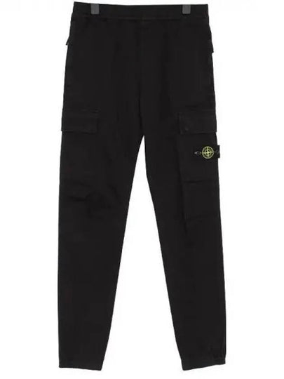 Kids Compass Badge Straight Pants Black - STONE ISLAND - BALAAN 2