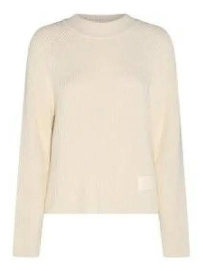 Logo Patch Label Knit Top Ivory - AMI - BALAAN 2