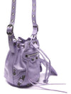 Le Cagol Bucket Bag Purple - BALENCIAGA - BALAAN.