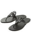 Miller Soft Leather Flip Flops Perfect Black - TORY BURCH - BALAAN 2