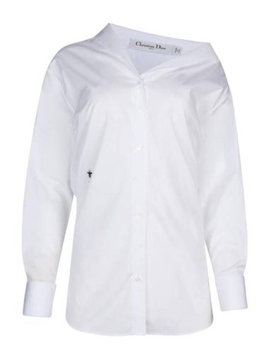 Women's Unbalanced Shirt White - DIOR - BALAAN 1