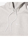 NRG Solo Swoosh Fleece Hoodie Grey Heather - NIKE - BALAAN 5