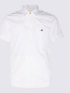 Men's Logo Classic Short Sleeve Shirt White - VIVIENNE WESTWOOD - BALAAN 2