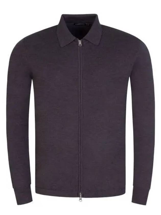 Nyle Merino Zipper Cardigan Dark Grey - J.LINDEBERG - BALAAN 2