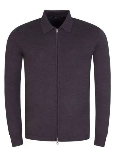 Nyle Merino Zipper Cardigan Dark Grey - J.LINDEBERG - BALAAN 2