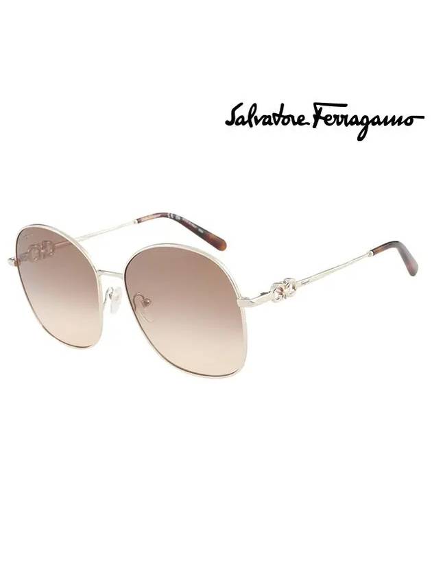 Ferragamo Sunglasses SF297S 704 Round Metal Men Women - SALVATORE FERRAGAMO - BALAAN 1