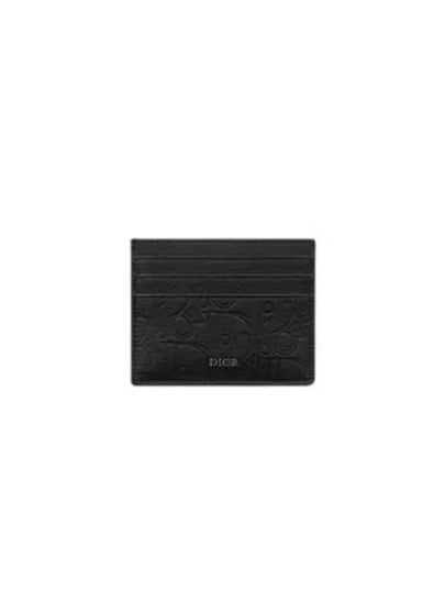 Gravity Leather Card Holder Black - DIOR - BALAAN 2