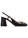 Women's Horsebit Slingback Heels Black - GUCCI - BALAAN 2