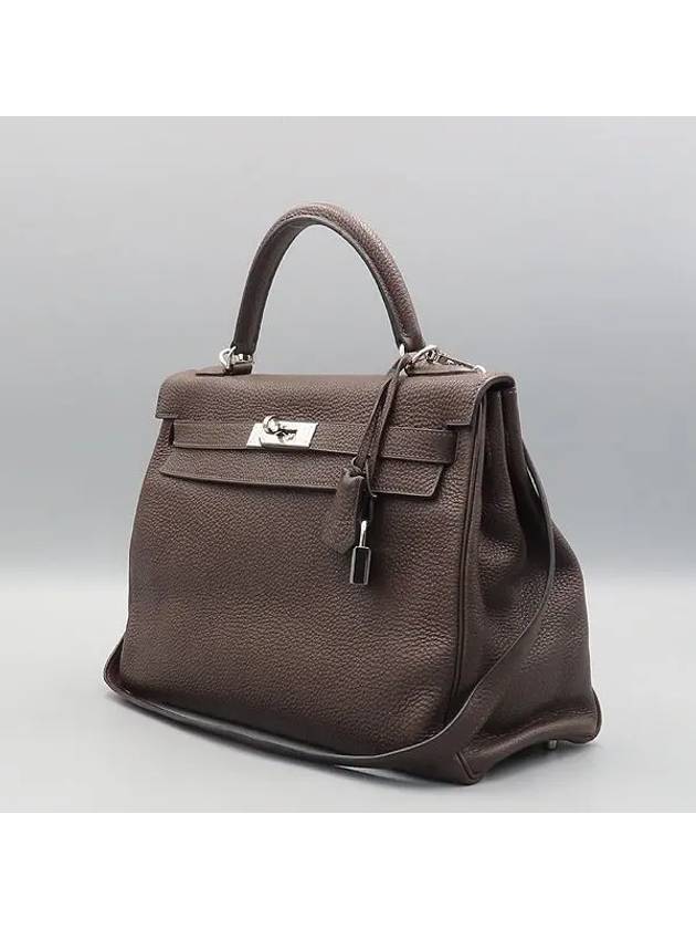 Brown 2 WAY bag - HERMES - BALAAN 3