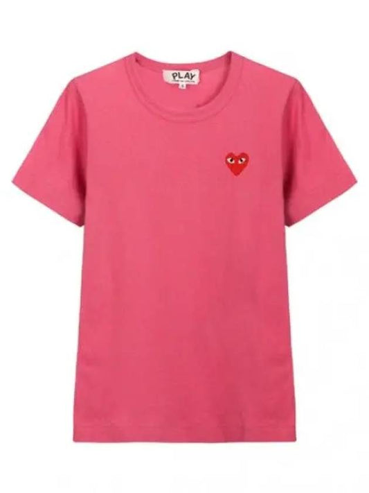Red Heart Wappen Short Sleeve T Shirt Women - COMME DES GARCONS - BALAAN 1