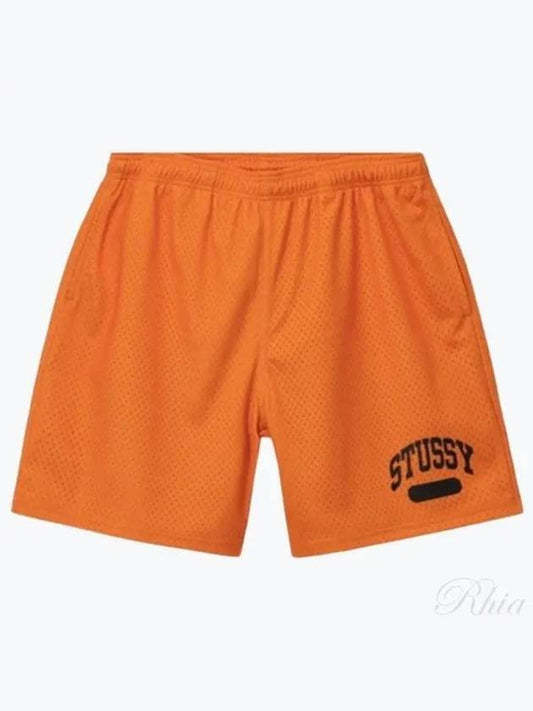 112291 Orange Arch Mesh Shorts - STUSSY - BALAAN 1