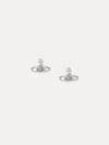 Nano Solitaire Earrings Silver - VIVIENNE WESTWOOD - BALAAN.