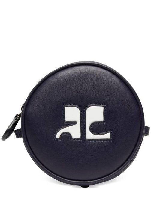 Re-Edition Circle Leather Cross Bag Navy - COURREGES - BALAAN 1