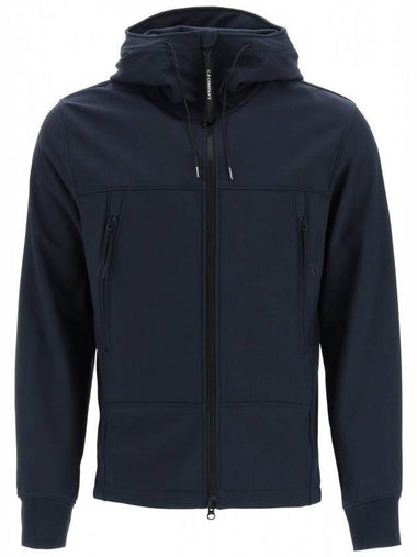 Men's Shell R Goggles Hooded Jacket Navy - CP COMPANY - BALAAN 1