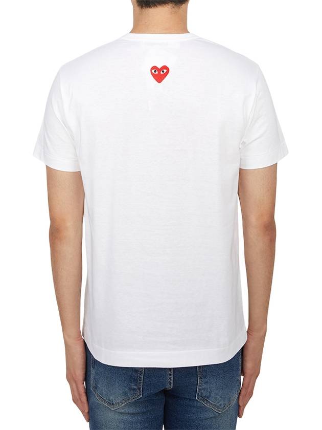 Heart Patch Short Sleeve T Shirt White - COMME DES GARCONS PLAY - BALAAN 2