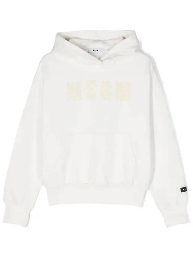 Kids Logo Hoodie White F3MSJUHS177 013 - MSGM - BALAAN 2