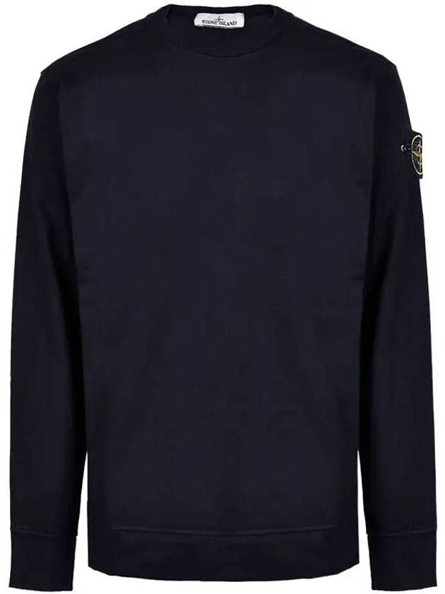 Waffen Patch Garment Dyed Heavy Cotton Sweatshirt Navy - STONE ISLAND - BALAAN 2