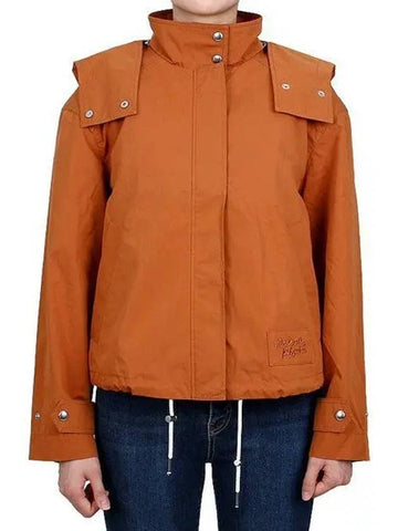 Hooded Blouson Jacket Orange - MAISON KITSUNE - BALAAN 1