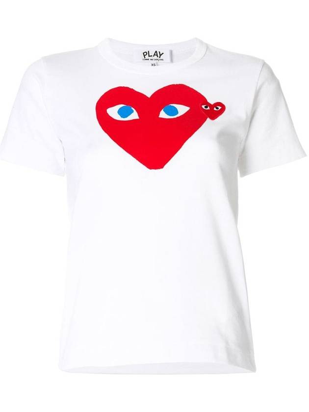 Comme Des Garçons Play Small And Big Heart T-Shirt Clothing - COMME DES GARCONS PLAY - BALAAN 1