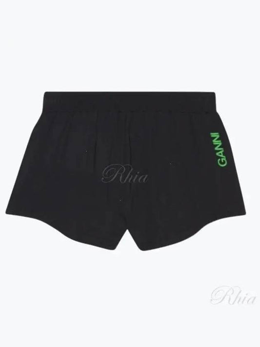 Active Mesh Shorts Black - GANNI - BALAAN 2