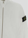 Cotton Zip-Up Jacket White - STONE ISLAND - BALAAN 4