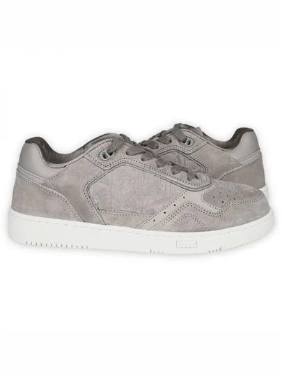 Elegant Suede Low Top Sneakers Grey - DIOR - BALAAN 2