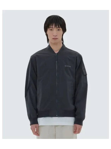 Cland Woven Bomber Jacket Charcoal S24SMDWB16 - SNOW PEAK - BALAAN 1