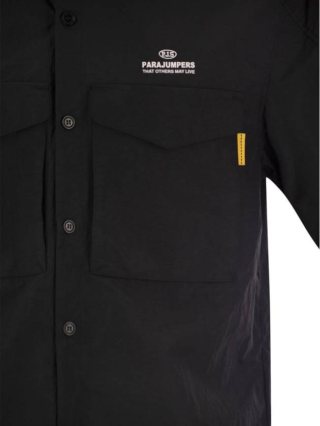 Men s Fete Short Sleeve Shirt Black - PARAJUMPERS - BALAAN 5