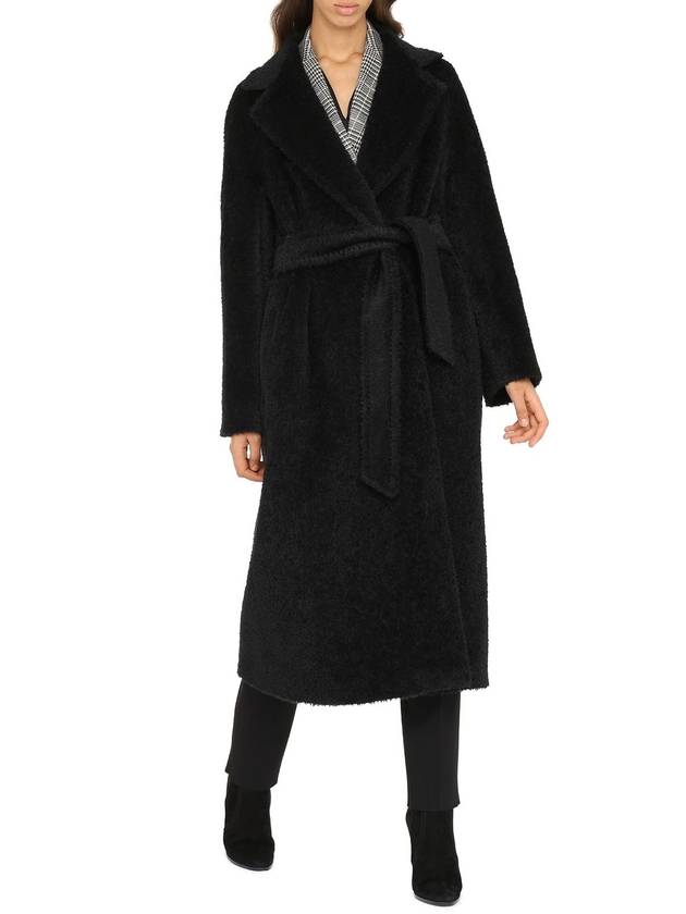 GENARCA Alpaca Wool Coat Black 60162513 - MAX MARA - BALAAN 7