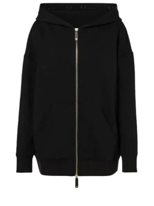 Doppia cotton hooded zip up black - MAX MARA - BALAAN 2