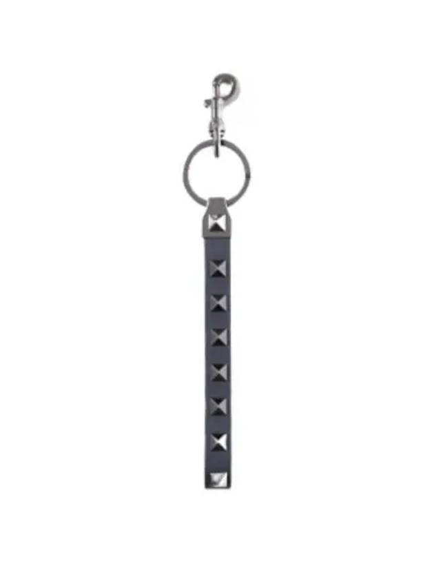 Rockstud Key Ring Black - VALENTINO - BALAAN 2