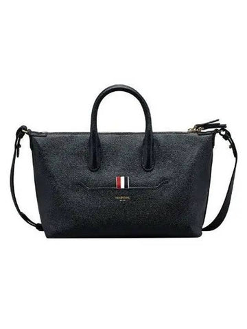 Pebble Grain Small Duffel Tote Bag Black M 1039378 - THOM BROWNE - BALAAN 1