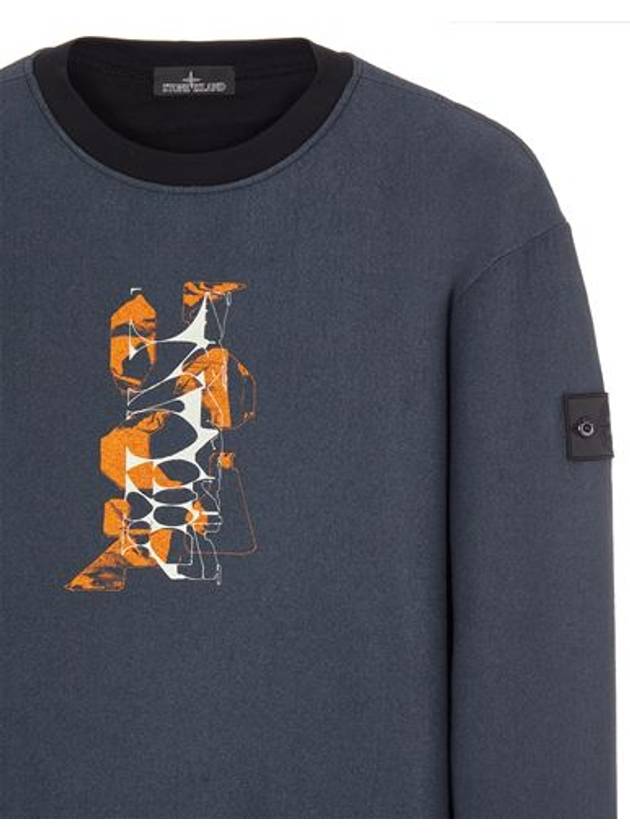 Chalk Plate Cotton Nylon Pile Sweatshirt Black - STONE ISLAND - BALAAN 4