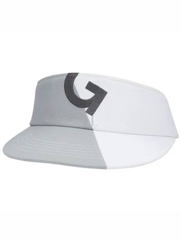 Two-Tone Quarter G Golf Visor White Gray - G/FORE - BALAAN 2