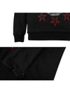 Skull Star Print Cotton Sweatshirt Black - PHILIPP PLEIN - BALAAN 6