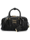 Arcadie Matelasse Nappa Leather Tote Bag Black - MIU MIU - BALAAN 3