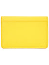 Gancini Leather Card Wallet Yellow - SALVATORE FERRAGAMO - BALAAN 3