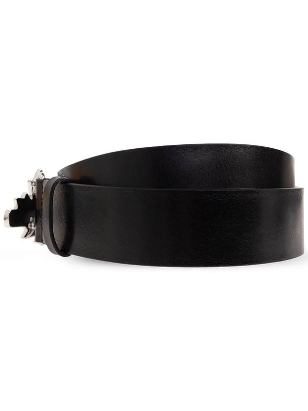 leather belt BEM0563 12900001 2124 BLACK - DSQUARED2 - BALAAN 4