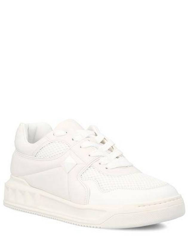 One-Stud XL Low-Top Sneakers White - VALENTINO - BALAAN 3