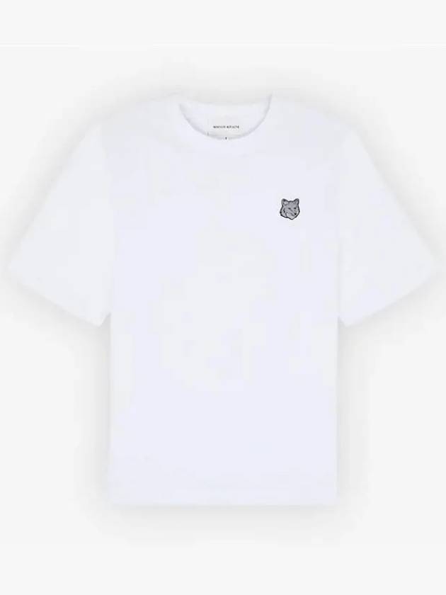 Bold Fox Head Patch Short Sleeve T-Shirt White - MAISON KITSUNE - BALAAN 2