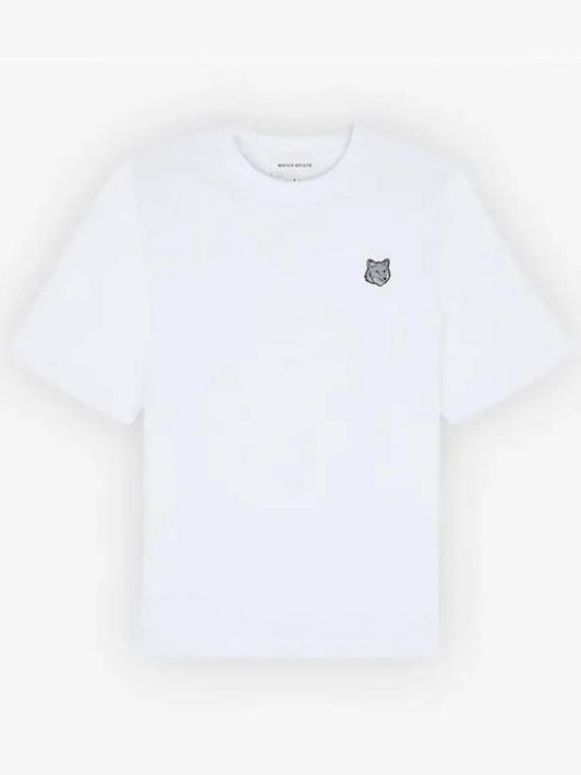 Bold Fox Head Patch Short Sleeve T-Shirt White - MAISON KITSUNE - BALAAN 2