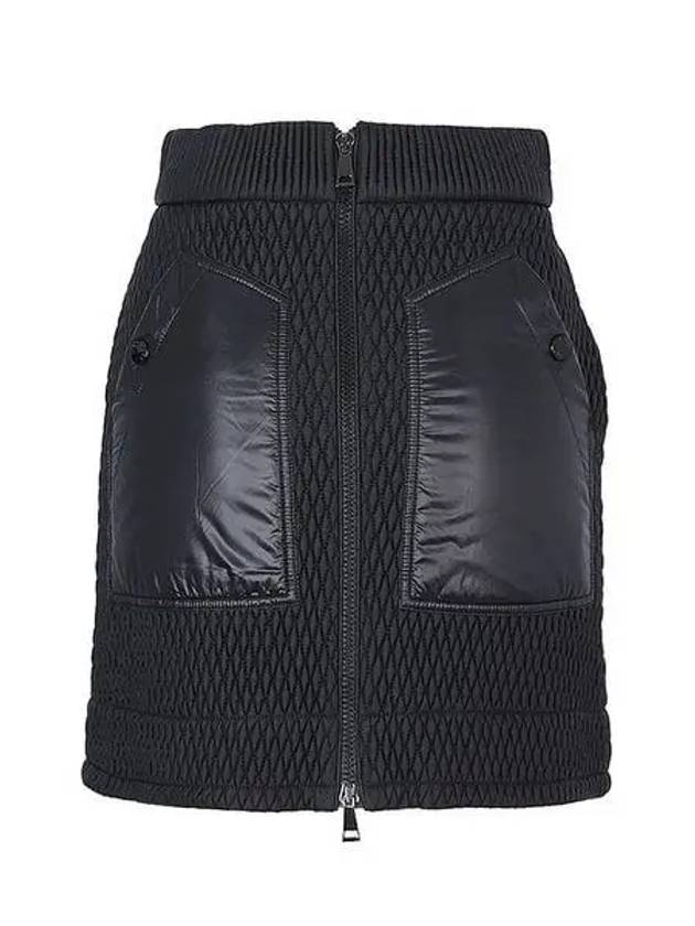 2D00002 539AQ 999 Women s A line black padded skirt 1126822 - MONCLER - BALAAN 1