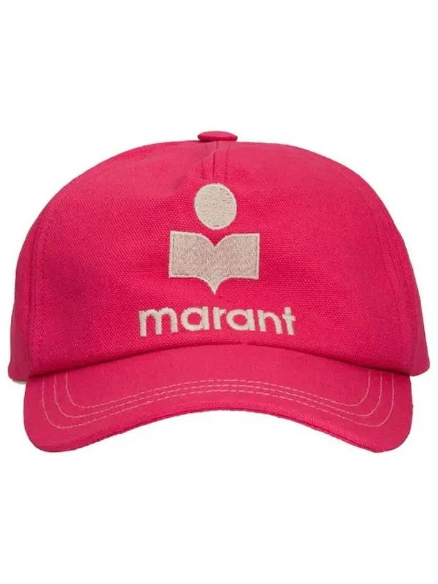 logo embroidery ball cap pink - ISABEL MARANT - BALAAN.